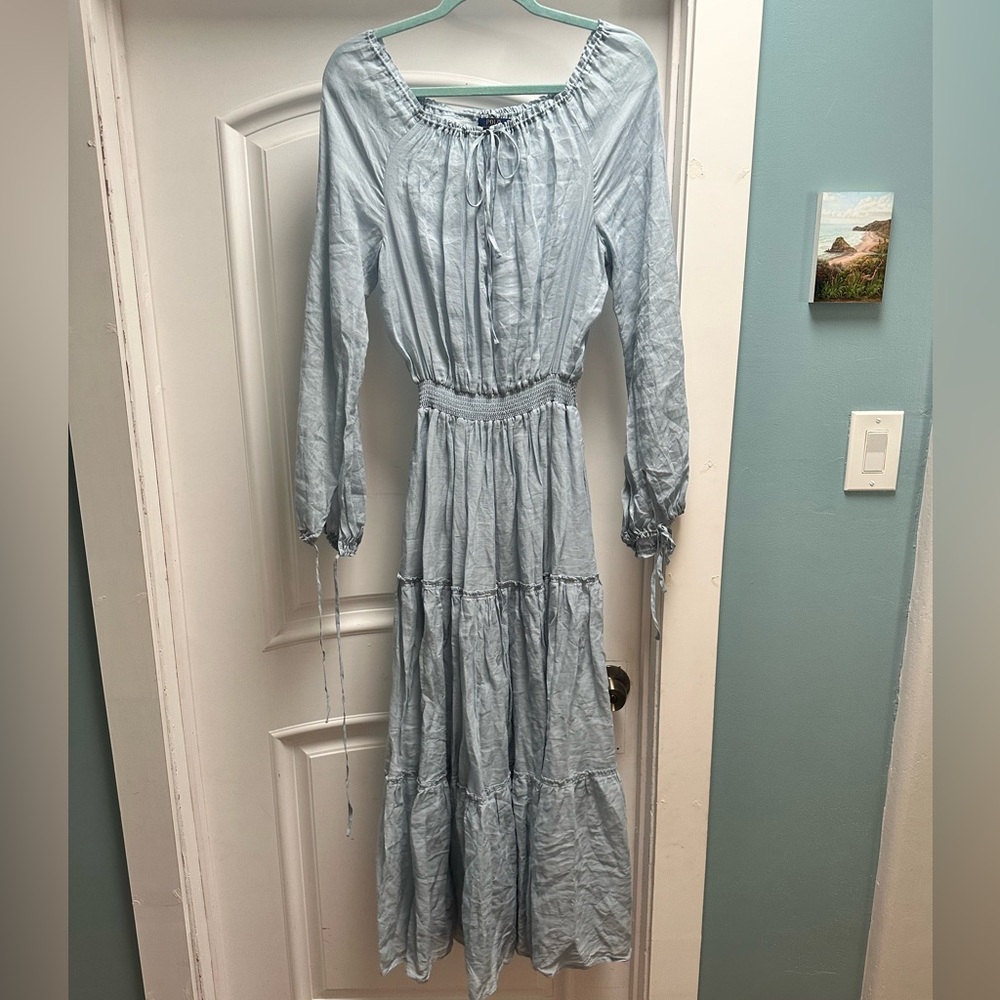 Polo Ralph Lauren peasant dress with ties and pockets